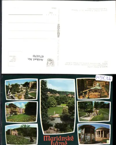 671070,Mehrbild Ak Marienbad Marianske Lazne Ansichten Czech Republic
