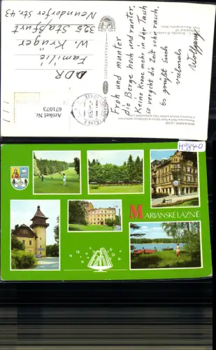 671073,Mehrbild Ak Marienbad Marianske Lazne Ansichten Czech Republic
