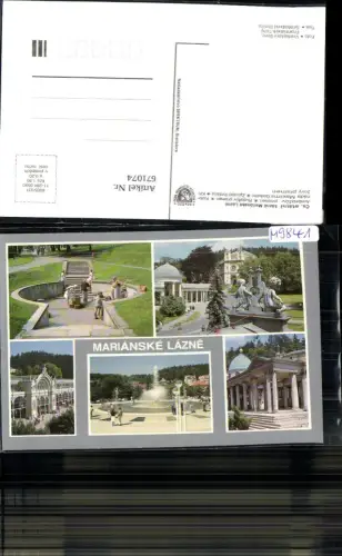 671074,Mehrbild Ak Marienbad Marianske Lazne Ansichten Czech Republic