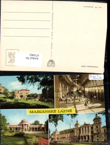 671082,Mehrbild Ak Marienbad Marianske Lazne Ansichten Czech Republic