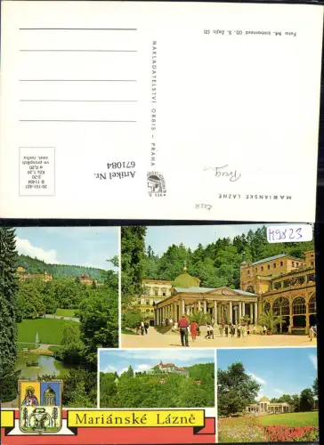 671084,Mehrbild Ak Marienbad Marianske Lazne Ansichten Czech Republic