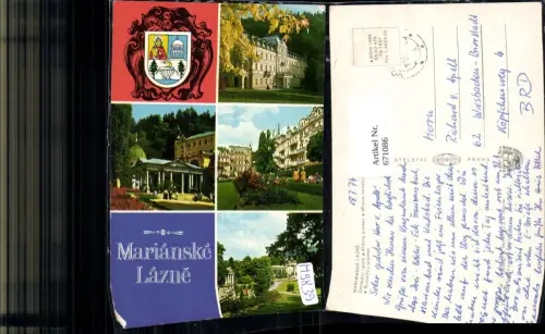 671086,Mehrbild Ak Marienbad Marianske Lazne Ansichten Czech Republic