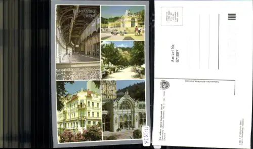 671087,Mehrbild Ak Marienbad Marianske Lazne Ansichten Czech Republic