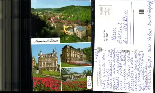671089,Mehrbild Ak Marienbad Marianske Lazne Ansichten Czech Republic