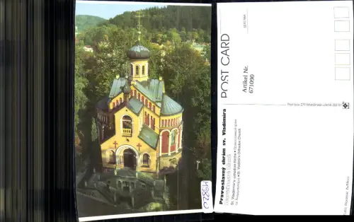 671090,Marienbad Marianske Lazne St Vladimirs orthodoxe Kirche Czech Republic