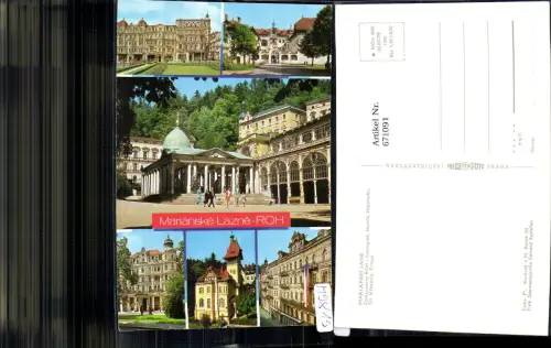 671091,Mehrbild Ak Marienbad Marianske Lazne Ansichten Czech Republic