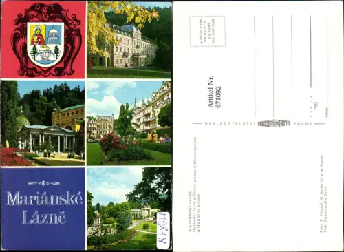 671092,Mehrbild Ak Marienbad Marianske Lazne Ansichten Czech Republic
