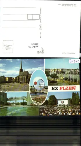 671156,Mehrbild Ak EX Pilsen Plzen Czech Republic