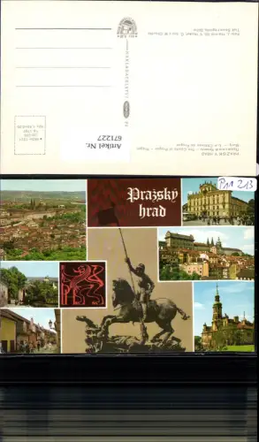 671227,Mehrbild Ak Prag Praha Prazsky Hrad Burg Schloss Czech Republic