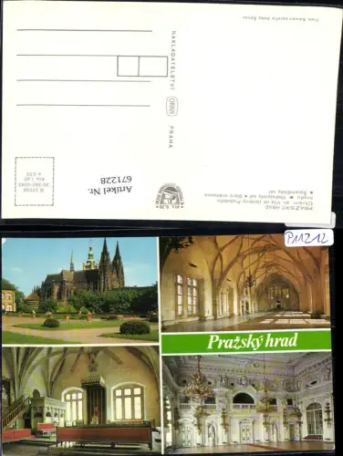 671228,Mehrbild Ak Prag Praha Chram sv. Vita od Jizdarny Prazskeho Czech Republic