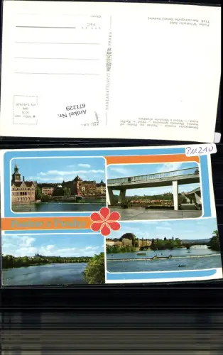 671229,Mehrbild Ak Prag Praha Hrad a Karluv most Smetanovo muzeum Czech Republic