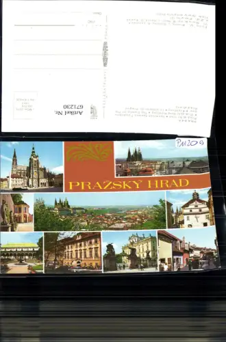 671230,Mehrbild Ak Prag Praha Prazsky hrad Burg Schloss Czech Republic