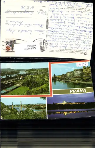 671232,Mehrbild Ak Prag Praha Hradcany s Vltavou Czech Republic
