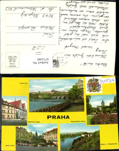 671240,Mehrbild Ak Prag Praha Prazsky hrad Husuv pomnik Czech Republic