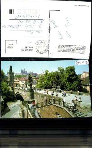 671246,Prag Praha Karlüv most a vetsi Malonstranska Brücke Czech Republic