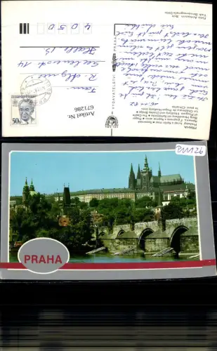 671286,Prag Praha Prazsky hrad a Karluv most Burg Schloss Karlsbrücke Czech Republic