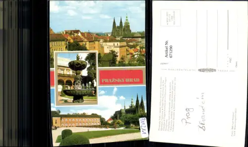 671290,Mehrbild Ak Prag Praha Prazsky hrad Burg Schloss Czech Republic