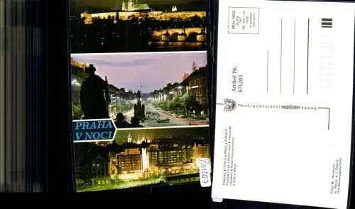 671291,Mehrbild Ak Prag Praha Prazsky hrad a Karluv most Hotel Intercontinental Czech Republic