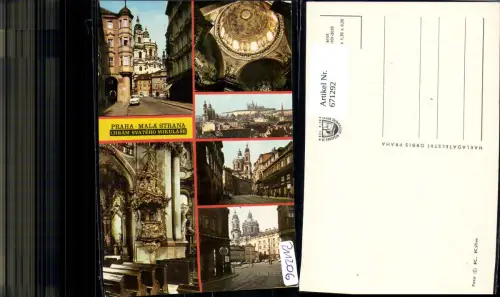 671292,Mehrbild Ak Prag Praha Mala Strana Chram svateho mikulase Czech Republic