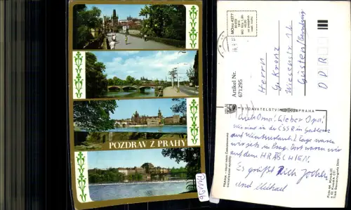 671295,Mehrbild Ak Prag Praha hlavni mesto Czech Republic