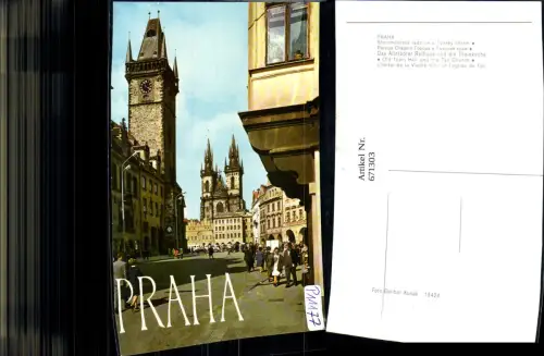 671303,Prag Praha Staromestska radnice a Tynsky chram Altstädter Rathaus Czech Republic