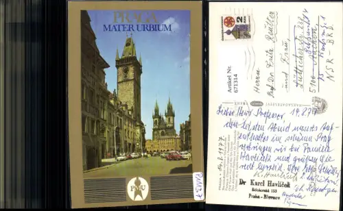 671314,Prag Praha Staromestska radnice a Tyns ky chram Altstädter Rathaus Czech Republic