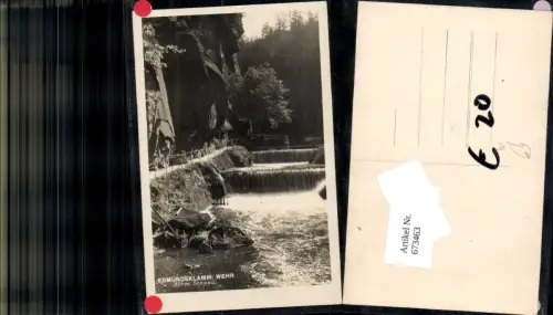 673463,Edmundsklamm Wehr Böhm. Schweiz Hrensko Herrnskretschen