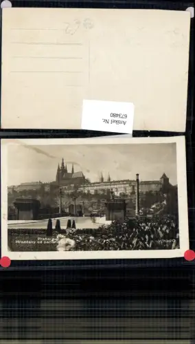 673480,Foto Ak Praha Prag Hradcany od parlamentu Schloss Parlament