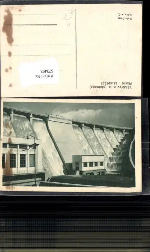 673493,Vranov n. D. Frain a. Thaya Talsperre Staumauer Vranov n. Dyji