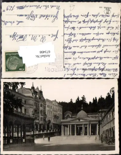 673498,Foto Ak Marienbad Kreuzbrunnen Marianske Lazne