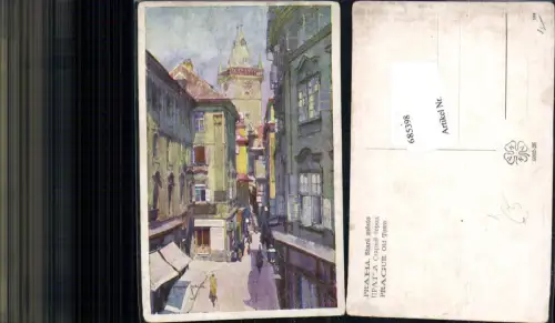 685398 Künstler AK Jaroslav Setelik Prag Praha Old Town Altstadt