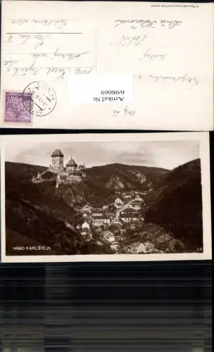 698069 Hrad Burg Karlstejn Karlstein b. Prag Praha
