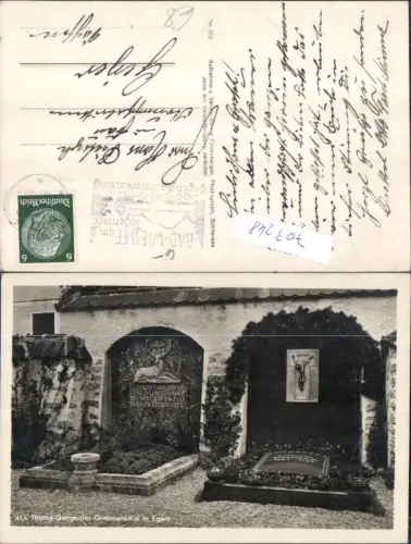703248 Egern Cheb Thoma Ganghofer Grab Friedhof Tod