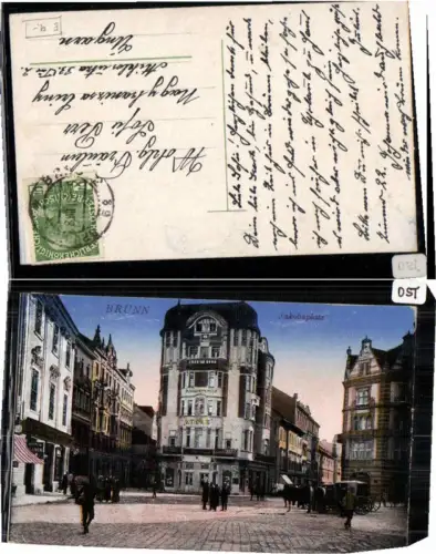 67348,Brünn Brno Jakobsplatz mit Leute 1915