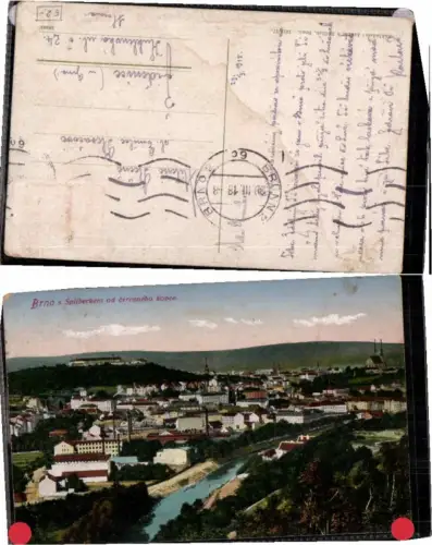 67457,Brünn Brno vom Spielberg COLOR 1917