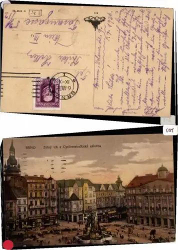 70187,Brno Brünn Marktplatz um 1920