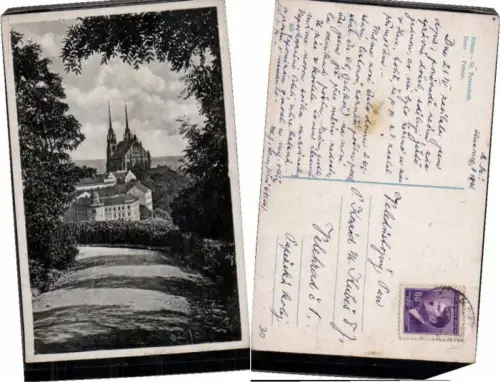70400,Brno Brünn St Petersdom 1940