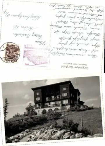 67635,Bürgeralpe b. Mariazell Berghotel 1937