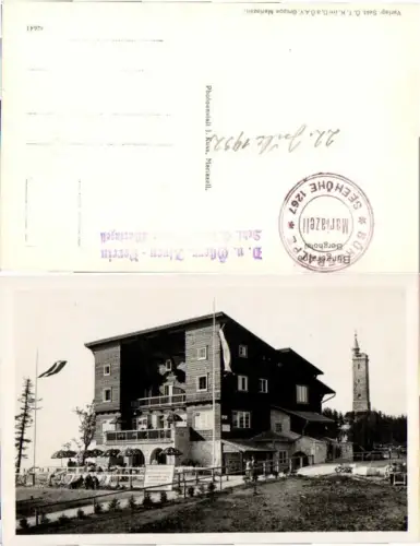 67636,Bürgeralpe b. Mariazell Berghotel 1932
