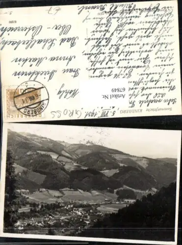 67849,Foto AK Sommerfrische Kindberg Totale