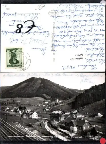 67937,Höhenluftkurort Steinhaus am Semmering Ortsansicht Mürzzuschlag