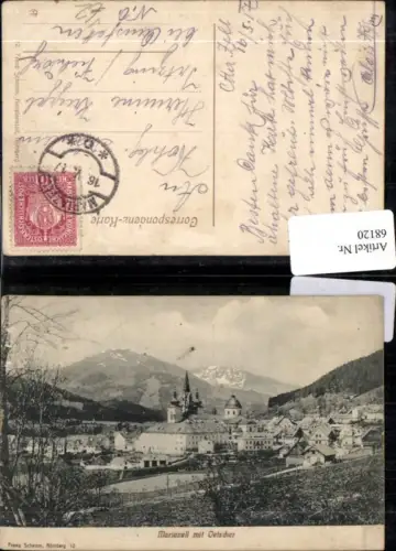 68120,Maria Zell mit Oetscher 1917 pub Franz Schemm