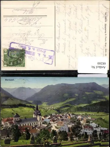 68200,Maria Zell Photochromie Feldpost Zensur Bruck a.d. Mur