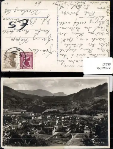 68237,Bruck a.d. Mur Ortsansicht 1932