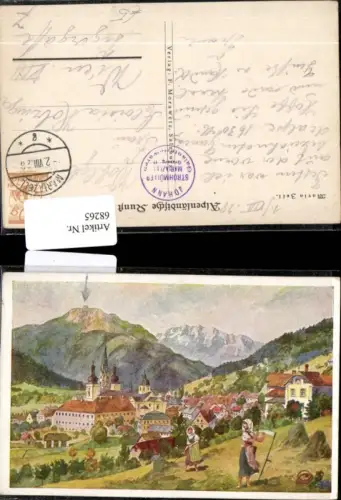 68265,Alpenländliche Kunst Maria Zell Künstlerkarte