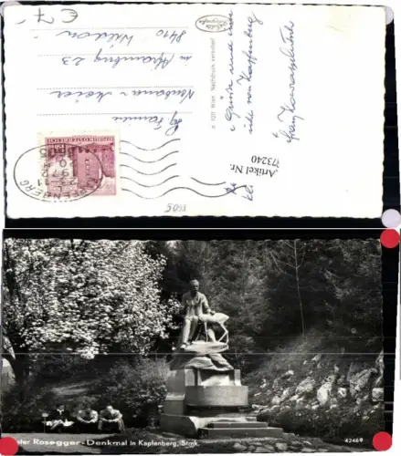 73240,Kapfenberg Rosegger Denkmal Leute
