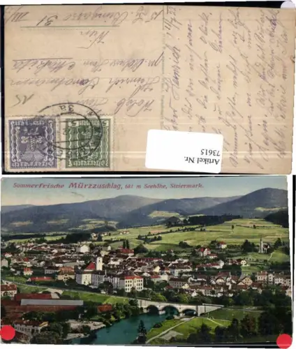 73615,Mürzzuschlag Schöne COLOR 1917 Ledermann 17467