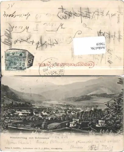 73619,Mürzzuschlag m. Schneealpe 1900