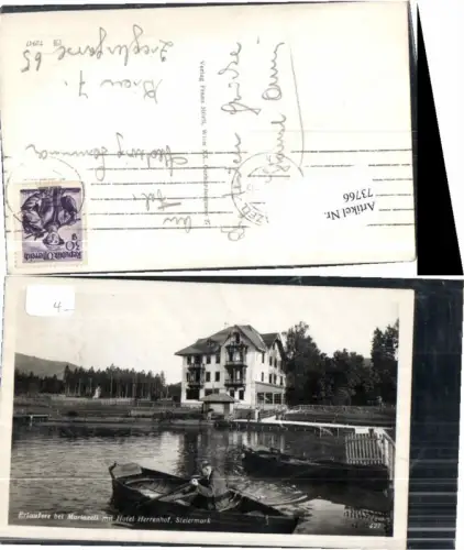 73766,Erlaufsee b. Mitterbach Mariazell Boot Hotel Herrenhof