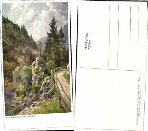 73788,Walster Mariazell Glückskreuz Darnaut H. Künstlerkarte sehr schön